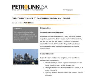 guide to gas turbine chemical cleaning